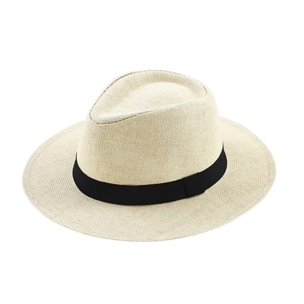 Chapeau Femme à Bord Large avec Nœud Élégant