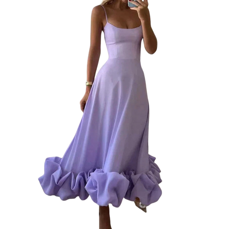 Robe Été Sans Manches Courte en Dentelle