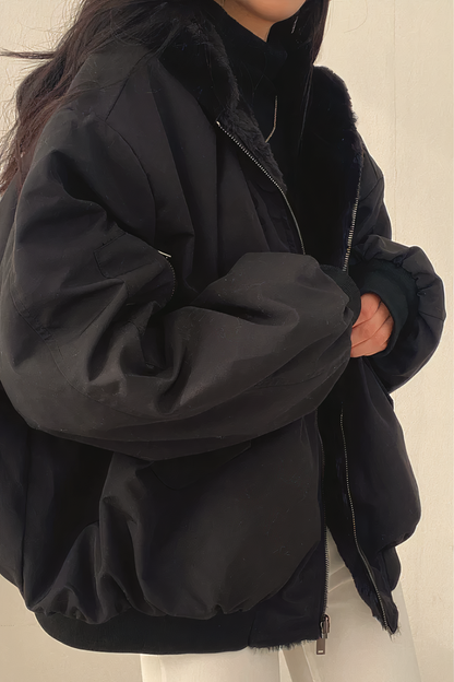 Manteau femme hiver chaud avec capuche et manches longues