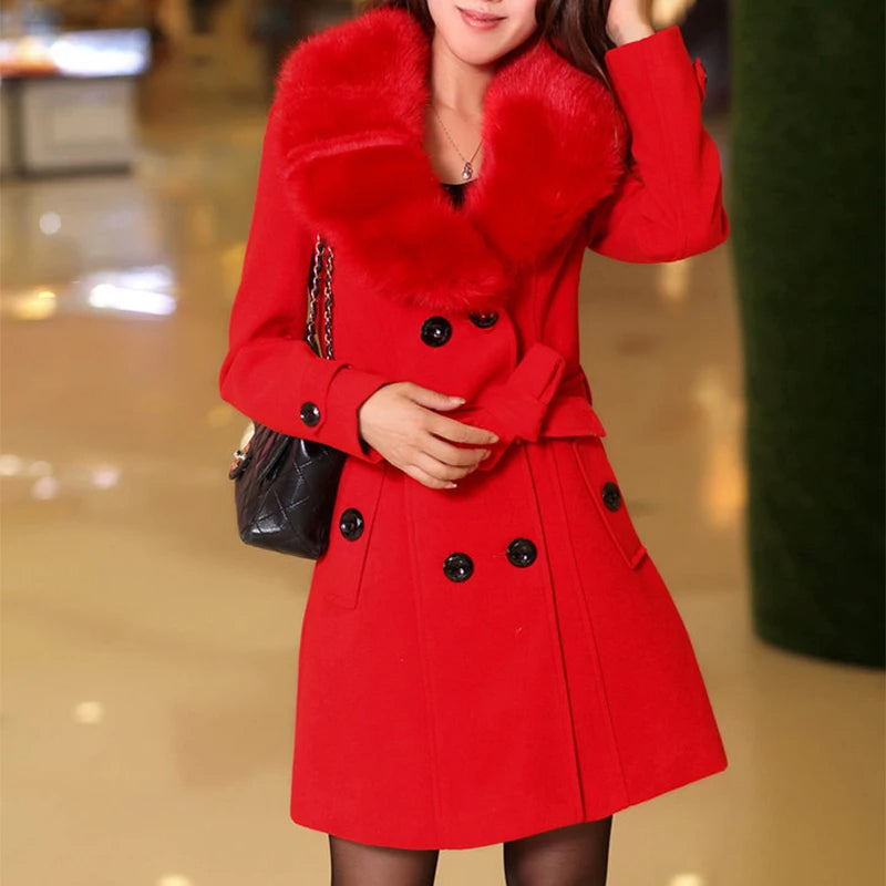 Manteau Femme Hiver Chic à Capuche Colorée