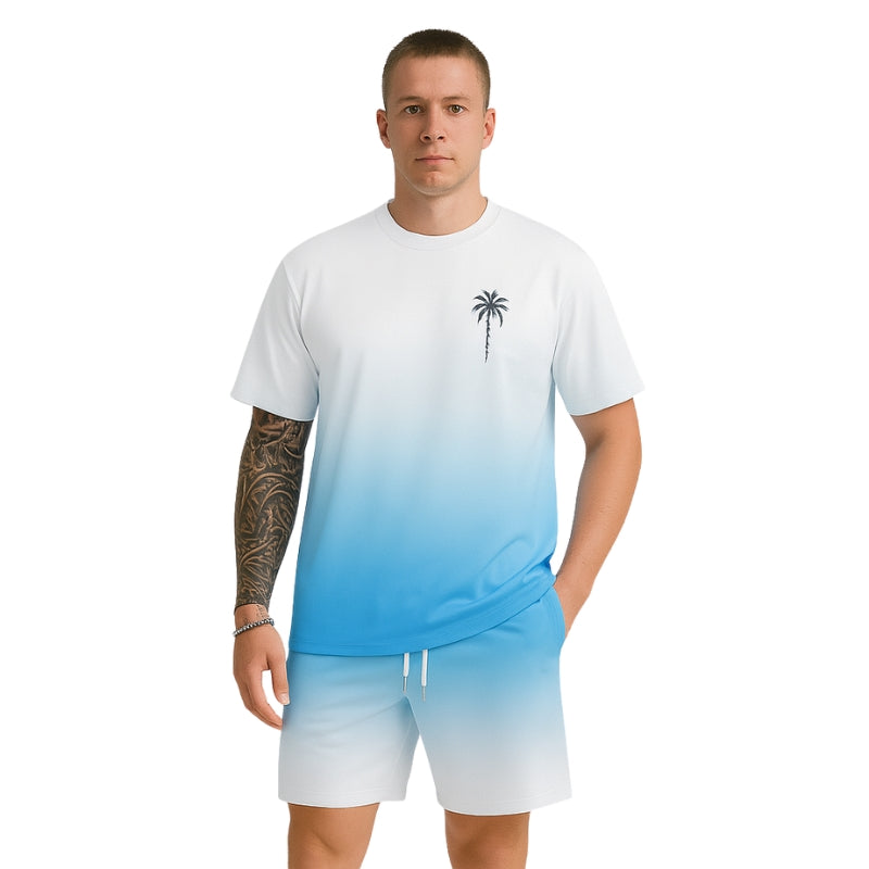 Ensemble Sport 2 Pièces T-shirt et Short Décontracté