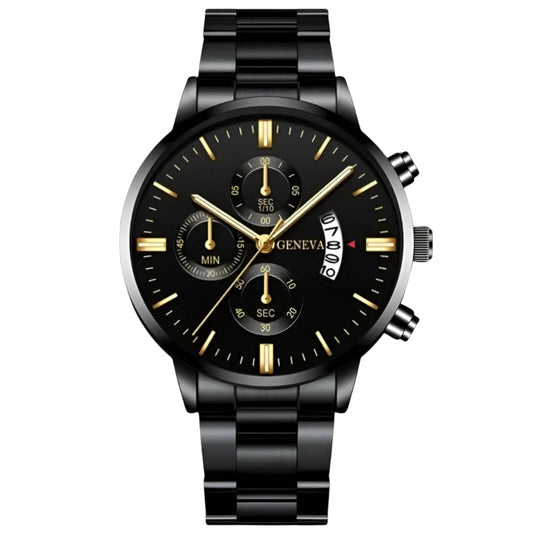 Montre Élégante Homme avec Cadran Simple et Bracelet Cuir - PanierRoyale