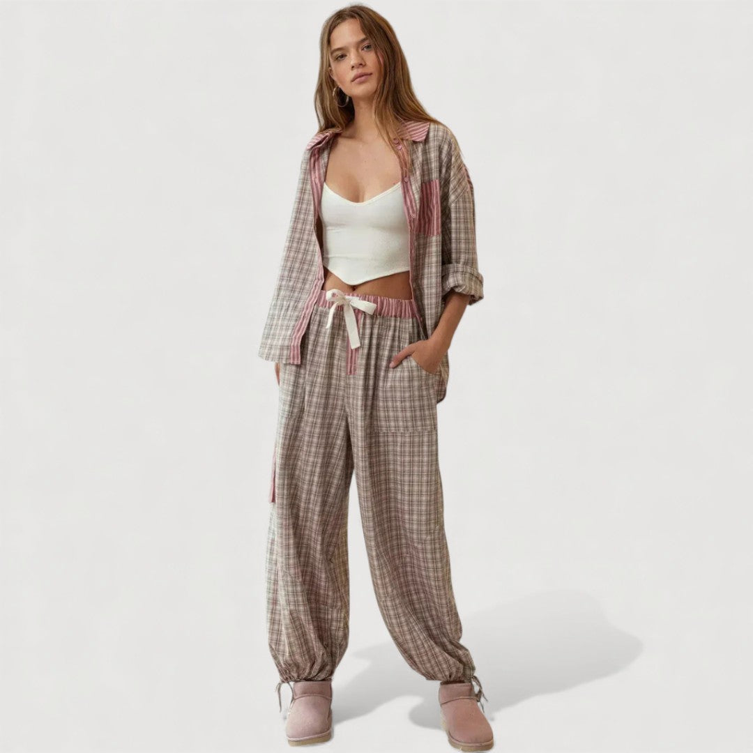 Pyjama Deux Pièces Homme Confort Léger Respirant