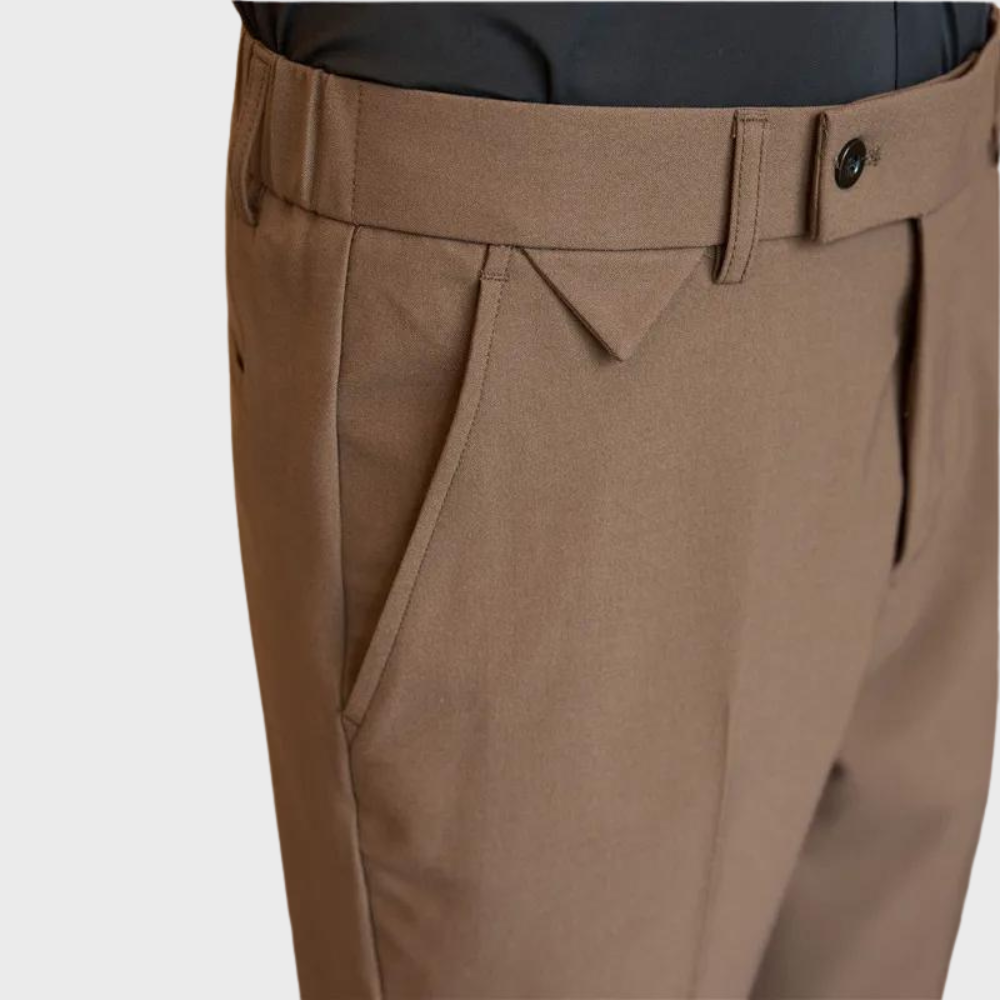 Pantalon Homme Slim Fit Noir Élégant