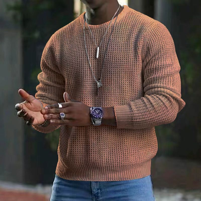Pull Homme Classique Manches Longues Coton
