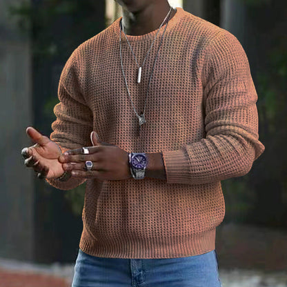 Pull Homme Classique Manches Longues Coton
