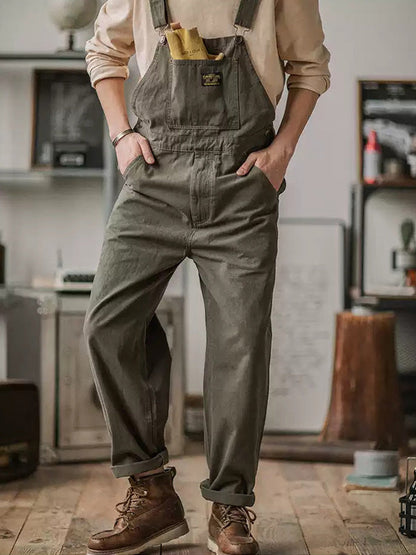 Salopette Homme Coton Brun Comfortable