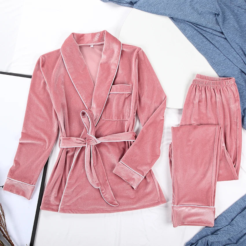 Pyjama Femme Hiver Doux et Chaud