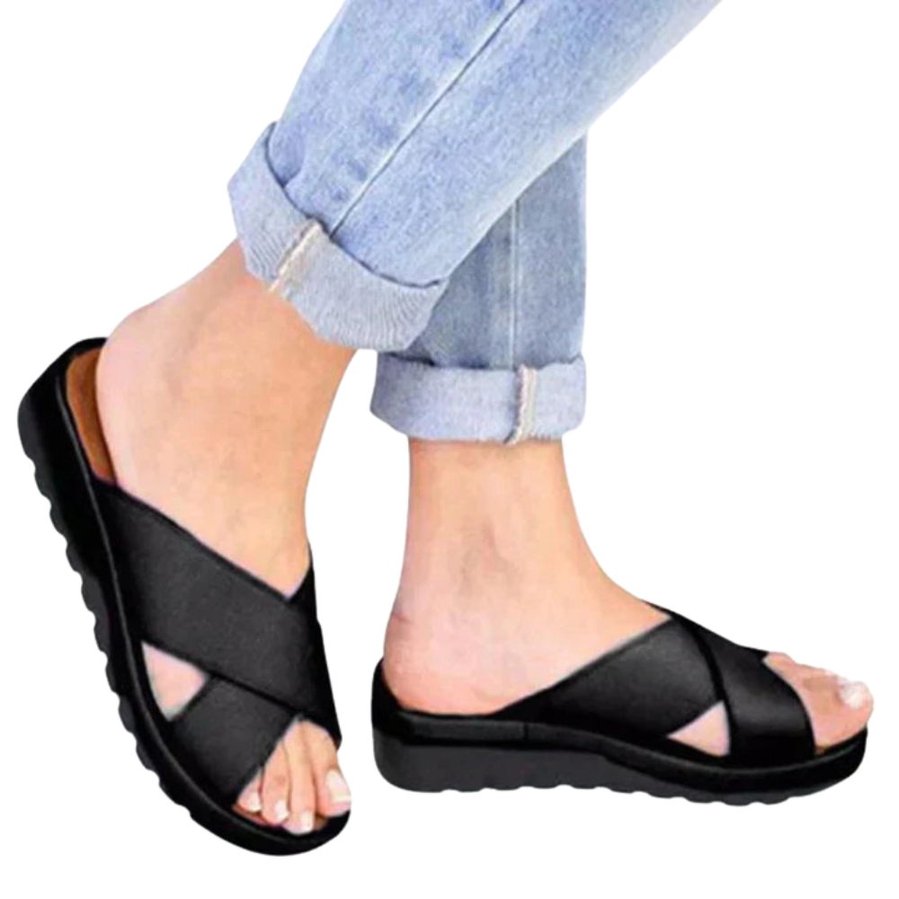 Pantoufles Femmes Confortables à Bout Ouvert