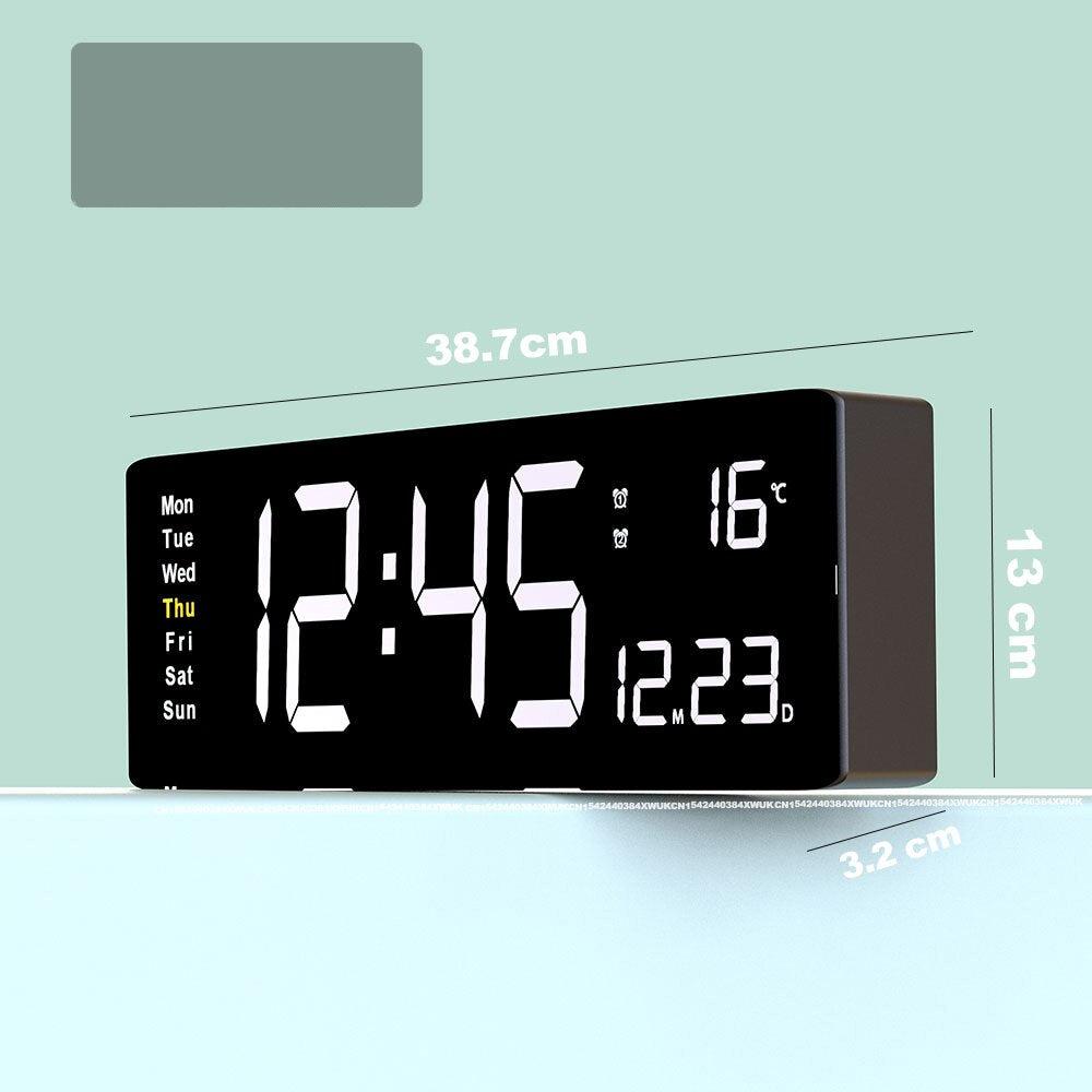 Horloge Murale LED Écran LCD Réglable