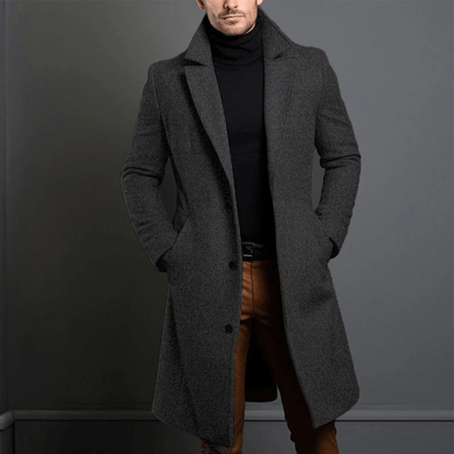 Manteau Homme Hiver Long et Chauffant en Style Classique