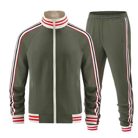 Maillot de sport rayé homme 2 pièces