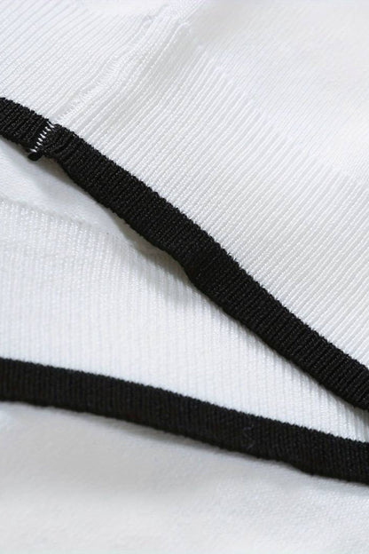 Chemise Polo Classique à Fermeture Éclair Contraste