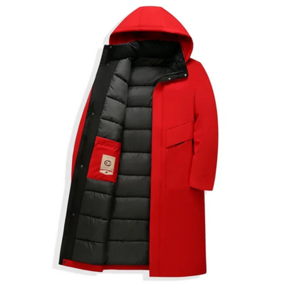 Parka Homme Hivernale Capuchon avec Manches Longues