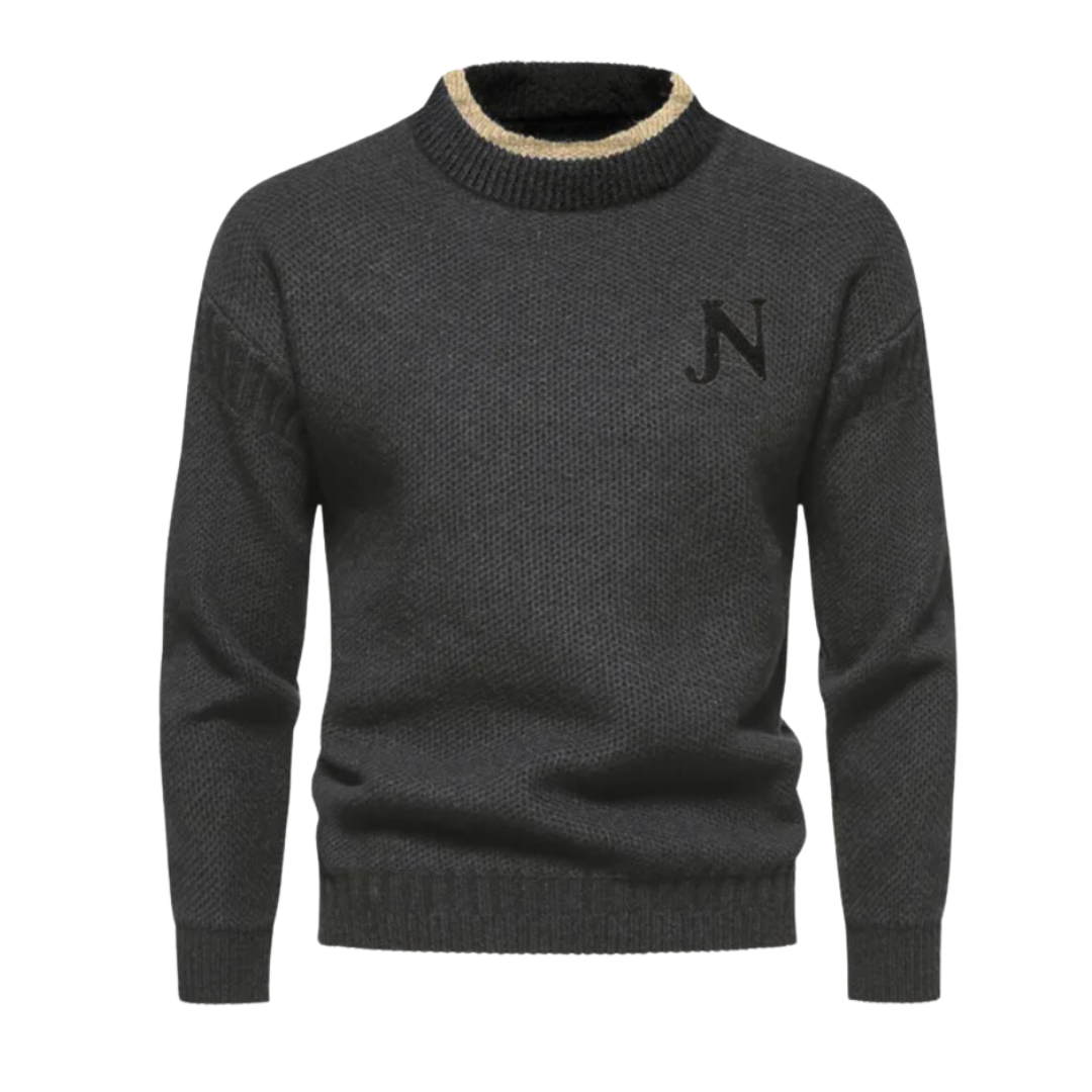 Pull en Maille Classique Col Rond pour Homme