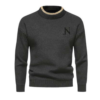 Pull en Maille Classique Col Rond pour Homme