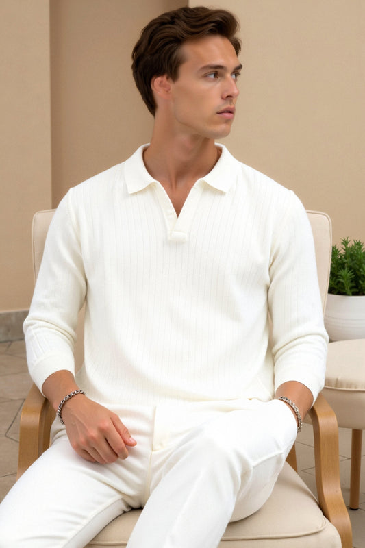 Pull Poloshirt Élégant et Confortable pour Homme - BerlinGlamour