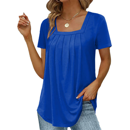 Blouse Femme Manches Courtes Été Léger