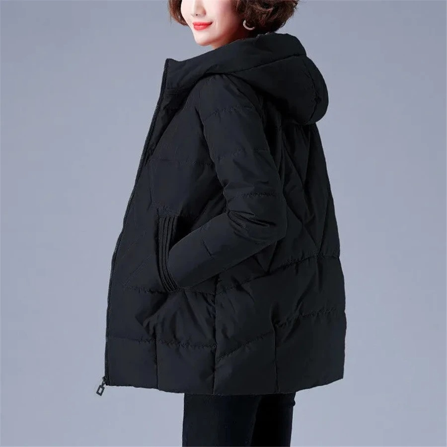 Veste Femme Hiver Douce et Chaude à Capuchon