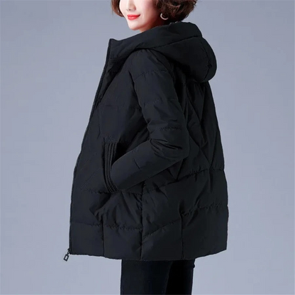 Veste Femme Hiver Douce et Chaude à Capuchon