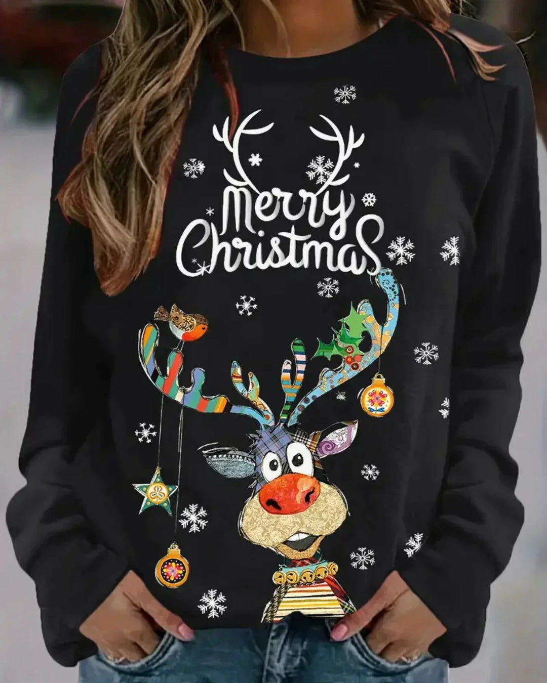 Pull de Noël Manches Longues - vue 3