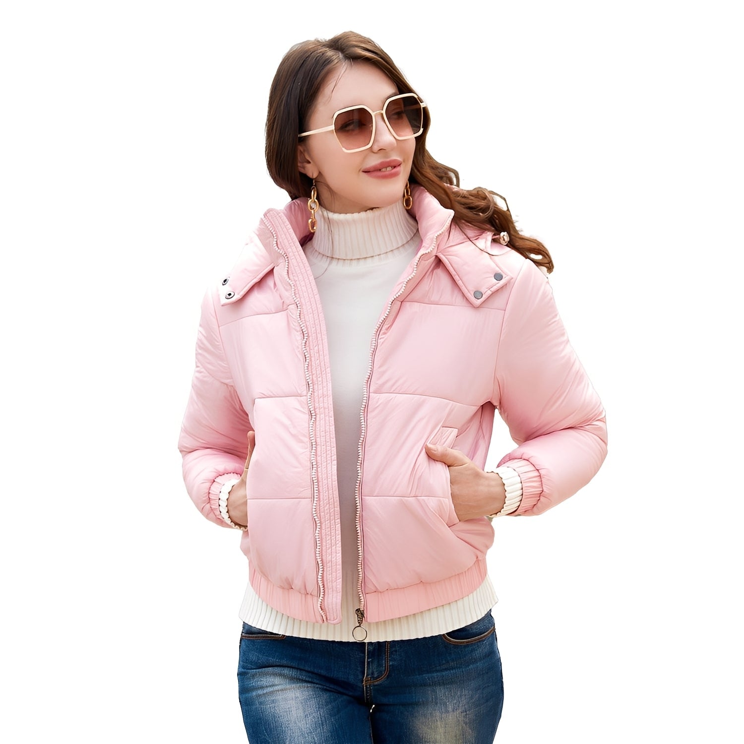 Veste Hiver Femme à Capuche Chaude et Élégante - PanierRoyale