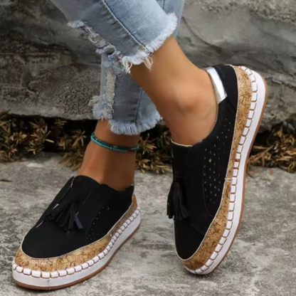 Chaussures Loafers Homme Élégantes à Pompons en Cuir - PanierRoyale