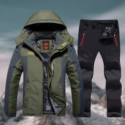 Costume Ski 2 Pièces Homme Chaud et Imperméable