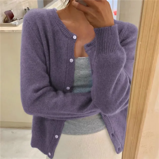 Cardigan femme chaud et doux hiver