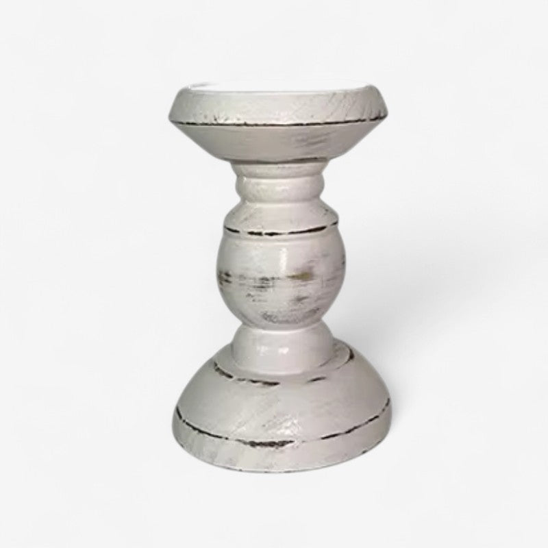 Bougeoir Bois Massif Design Rustique - PanierRoyale