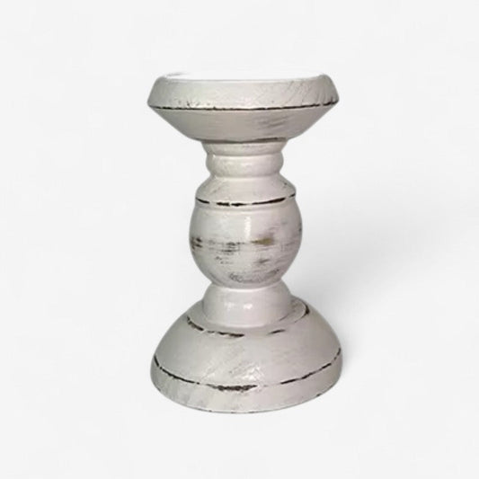 Bougeoir Bois Massif Design Rustique - PanierRoyale