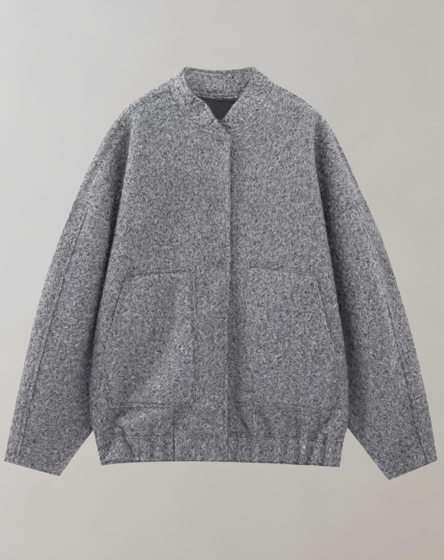 Blouson Bomber Sport Casual à Fermeture Éclair