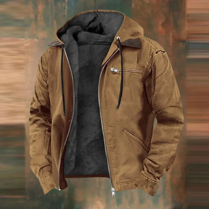 Veste Homme Coton Brun Décontractée - PanierRoyale
