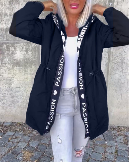 Trench-coat Femme Léger Coupe Ample Long à Capuche