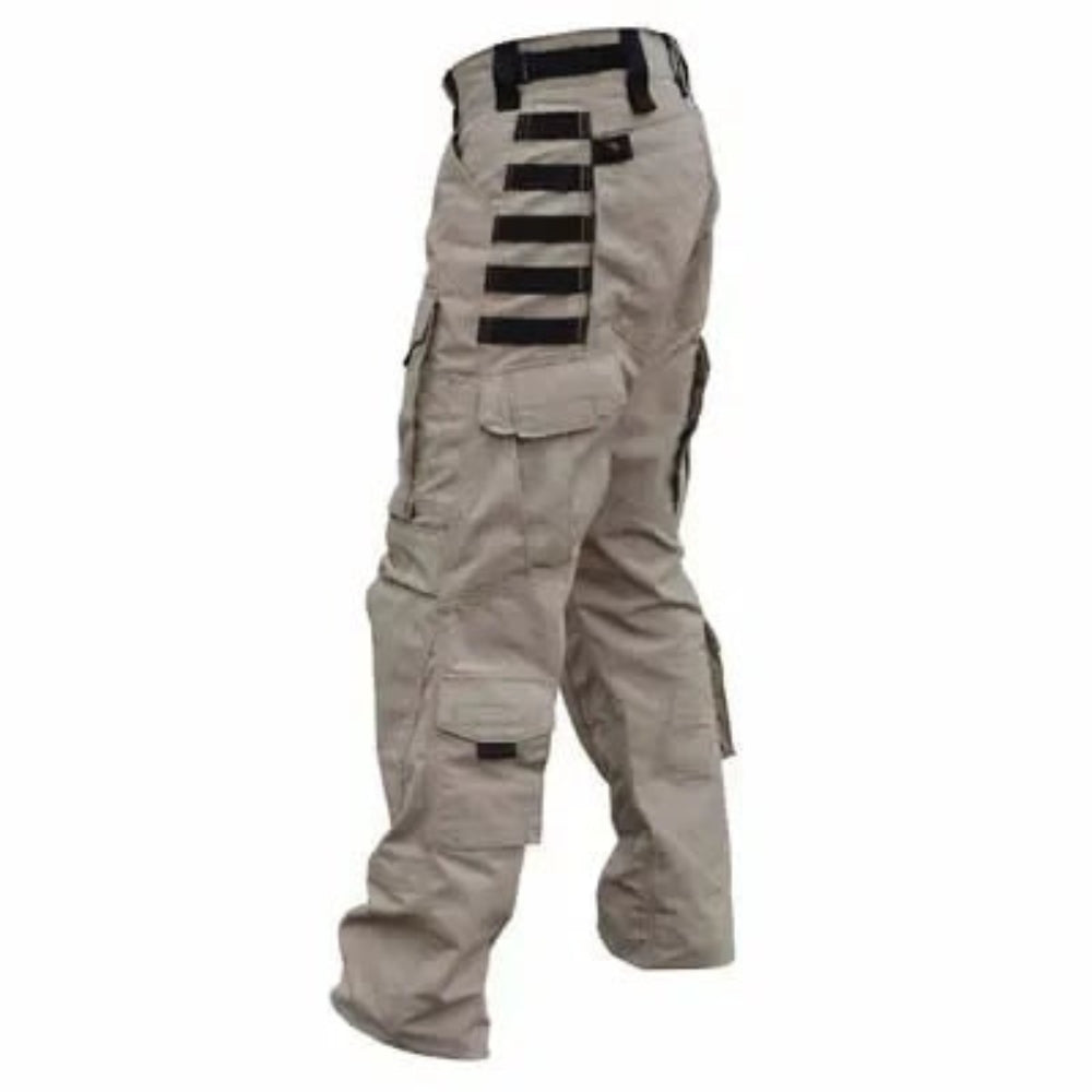 Pantalon Tactique avec Poches Multi-Directions et Ceinture Élastique