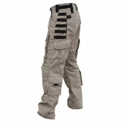 Pantalon Tactique avec Poches Multi-Directions et Ceinture Élastique