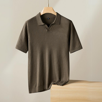 Chemise Polo Homme Côte d'Azur Style Marin