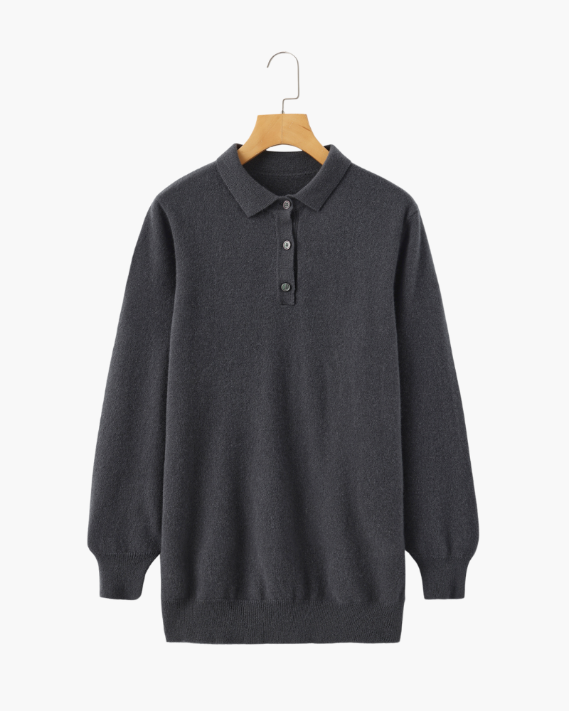 Pull Cashmere Homme Col Polo Élégant