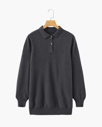 Pull Cashmere Homme Col Polo Élégant