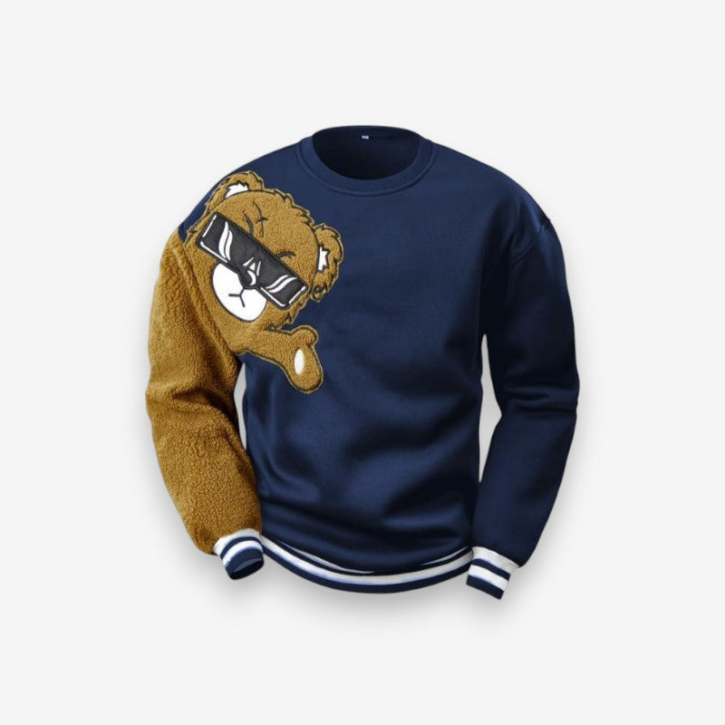 Pull à Manches Longues Ours En Peluche