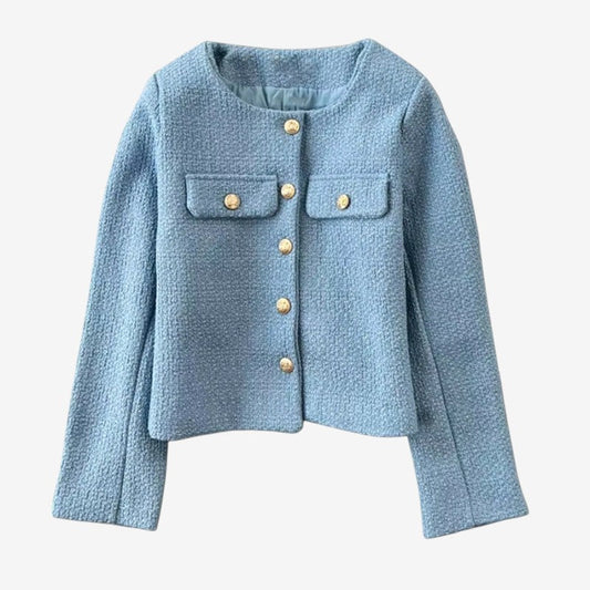 Veste Chic Col Rond Classique