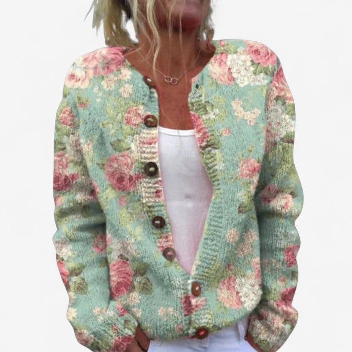 Cardigan Féminin Manches Longues à Boutons