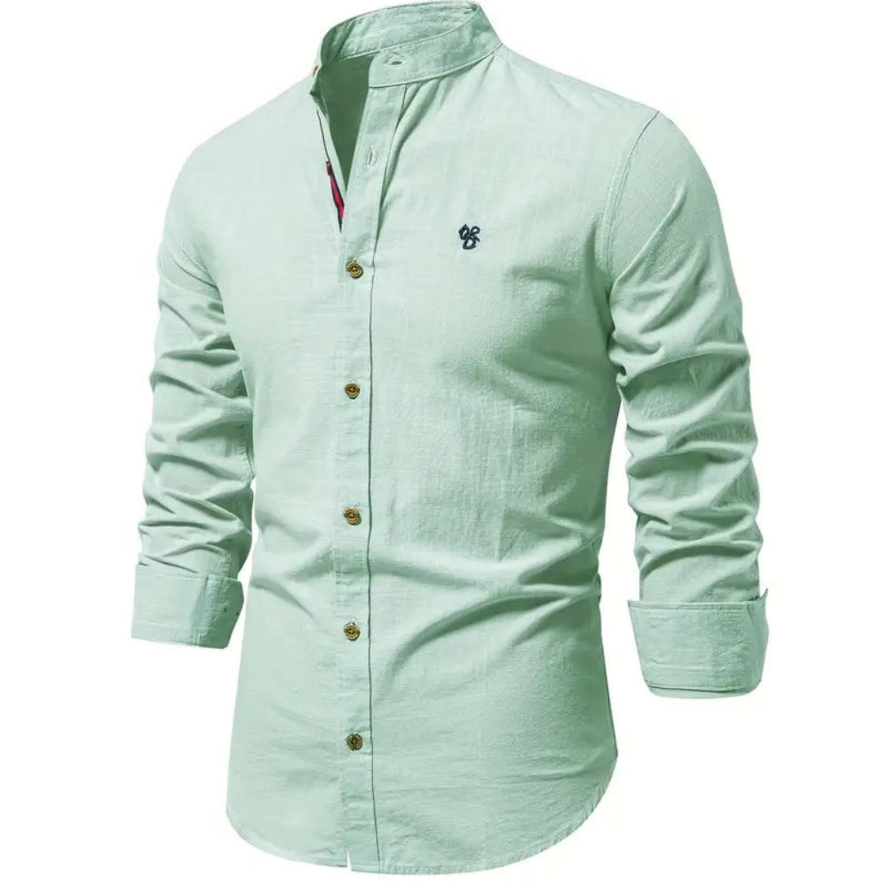 Chemise Homme à Manches Longues en Coton Doux