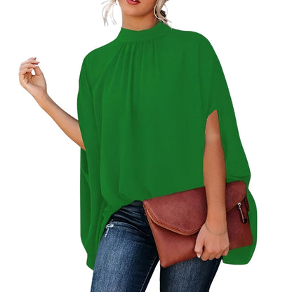 Blouse Féminine Élégante à Manches Volantes