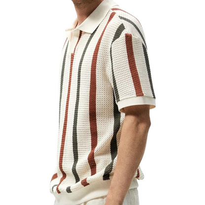 Chemise Polos Rayée Homme Confortable et Élégante
