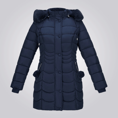 Manteau Femme Hiver avec Capuche Amovible Chaude