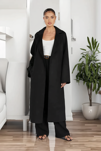 Manteau Femme Long Taille Élégante Hiver
