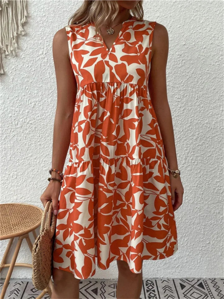 Robe Été en Coton Léger Florale Féminine
