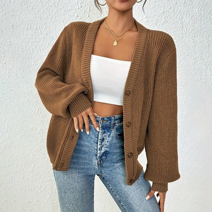 Cardigan Femme Hiver Manches Longues Doux et Chaud - PanierRoyale