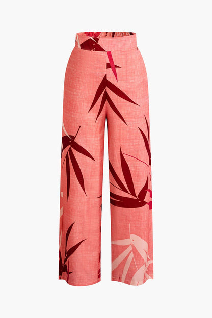 Ensemble Deux Pièces Top Nœud et Pantalon Bamboo